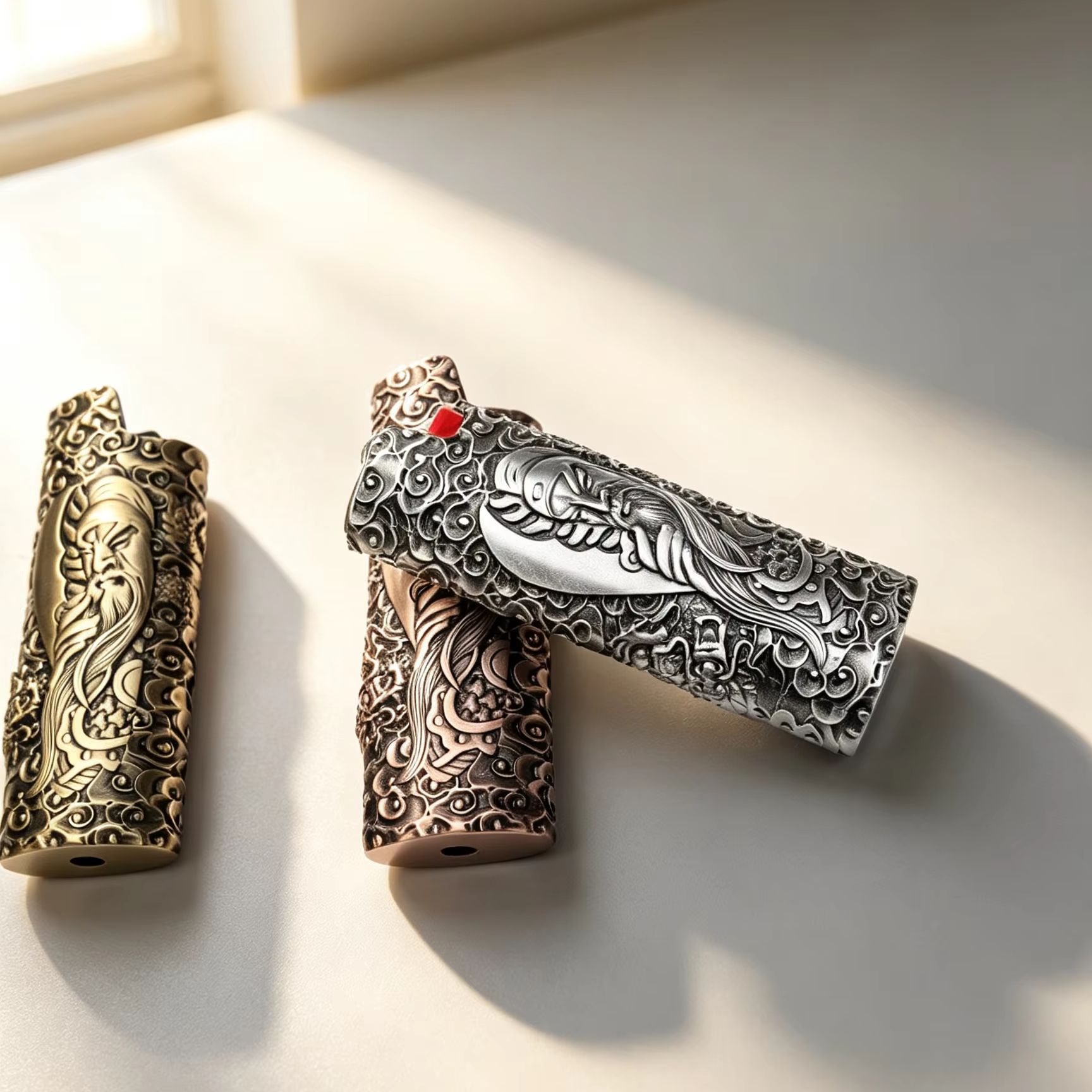Vintage Collectible & Vintage Dolls - Zinc Alloy Lighter Case For BIC