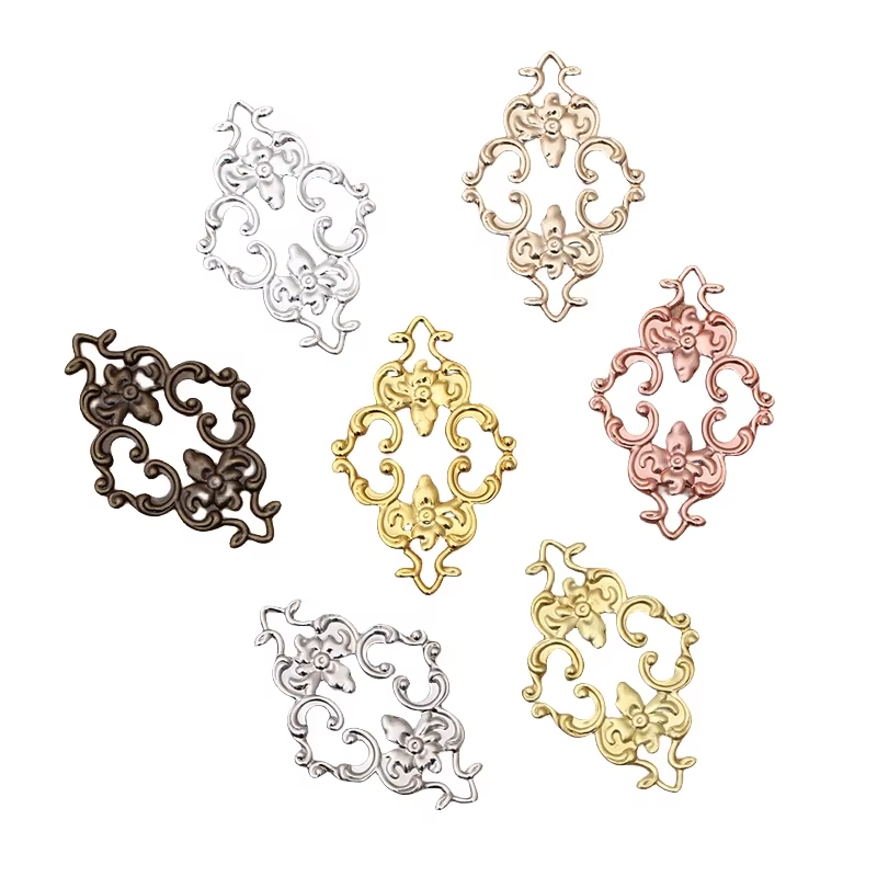 Vintage Jewelry Collection - BoYuTe Metal Brass Filigree Flower Plate