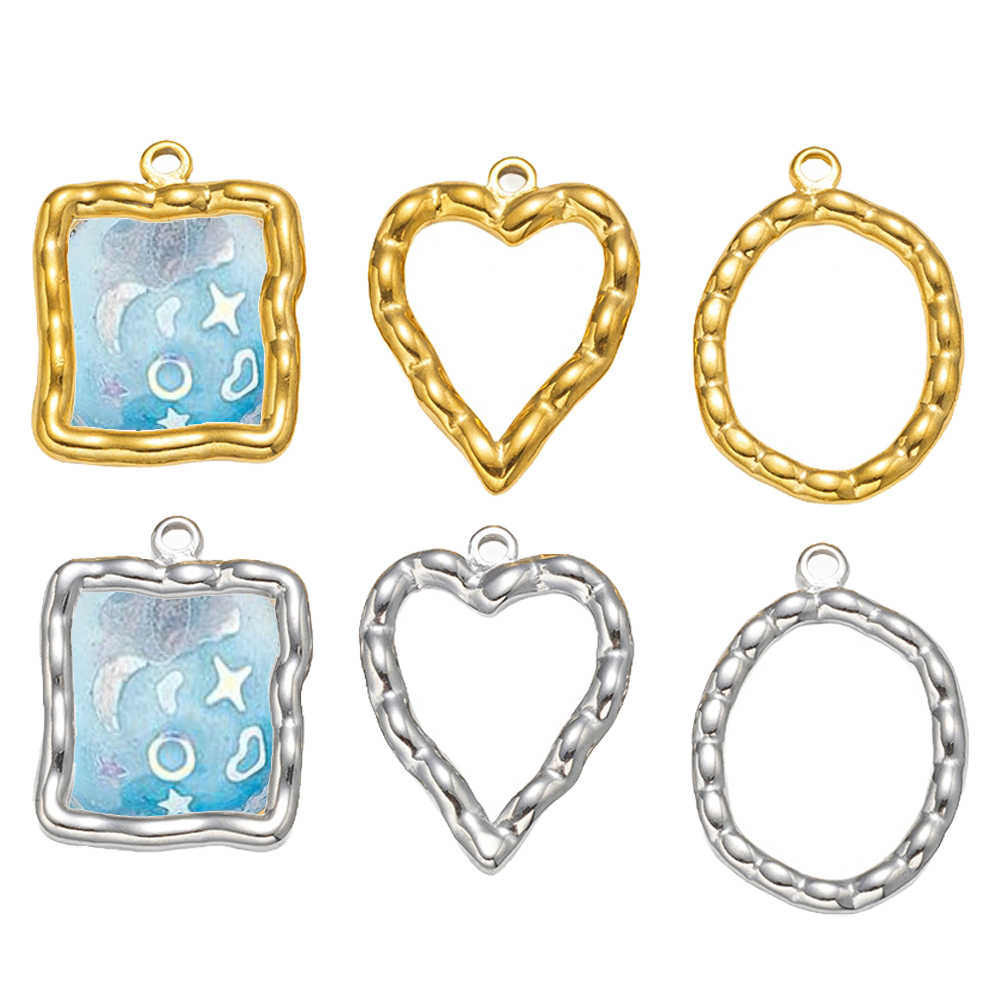 5pcs Stainless Steel Heart Rou - Vintage Jewelry Collection review and price