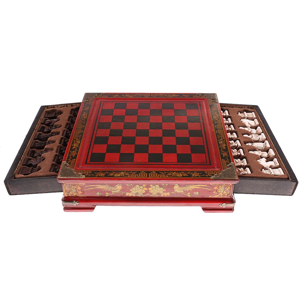 Chinese Chess Set Resin Antiqu - Vintage Collectible Board Games review and price