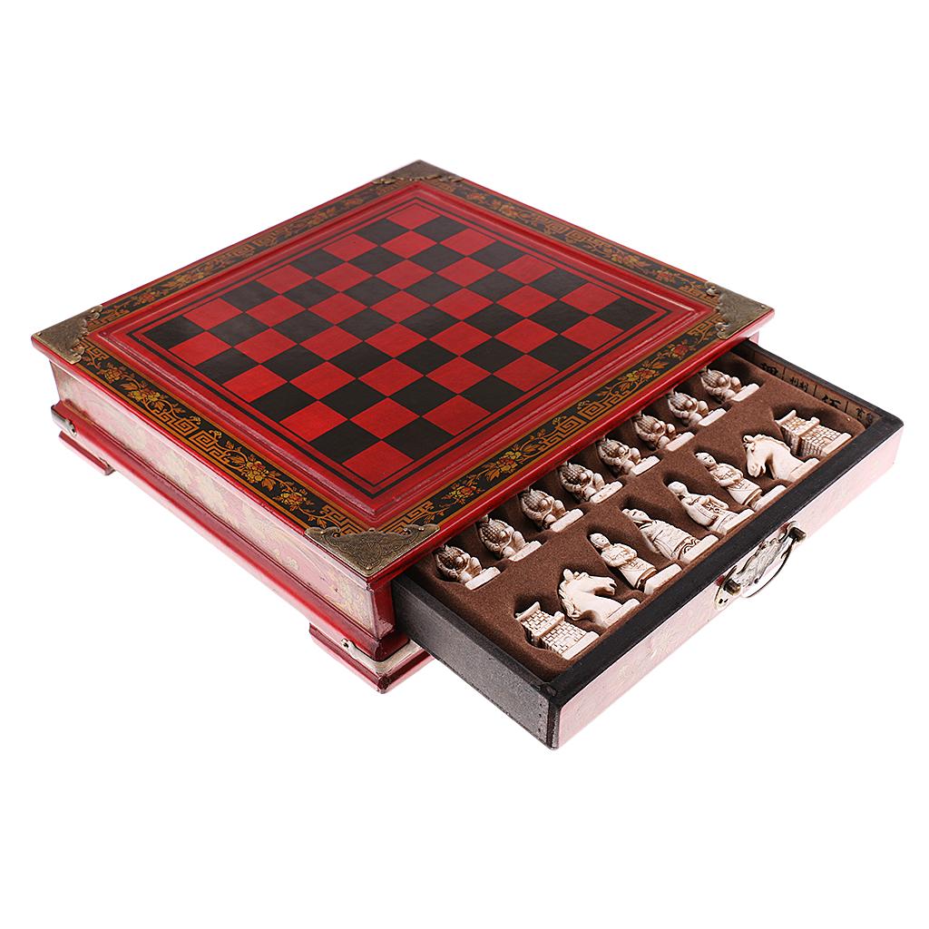Chinese Chess Set Resin Antiqu - Vintage Collectible Board Games review and price