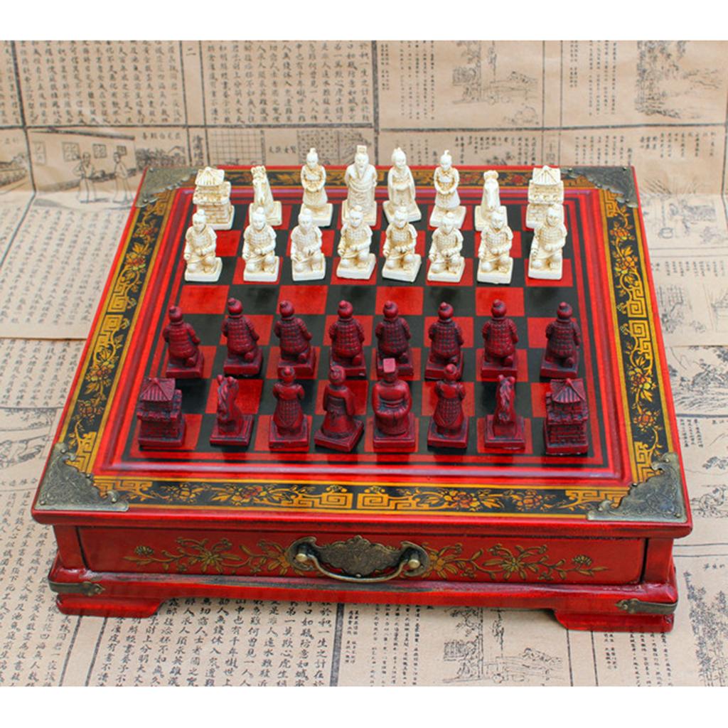 Chinese Chess Set Vintage Terr - Vintage Collectible Board Games review and price
