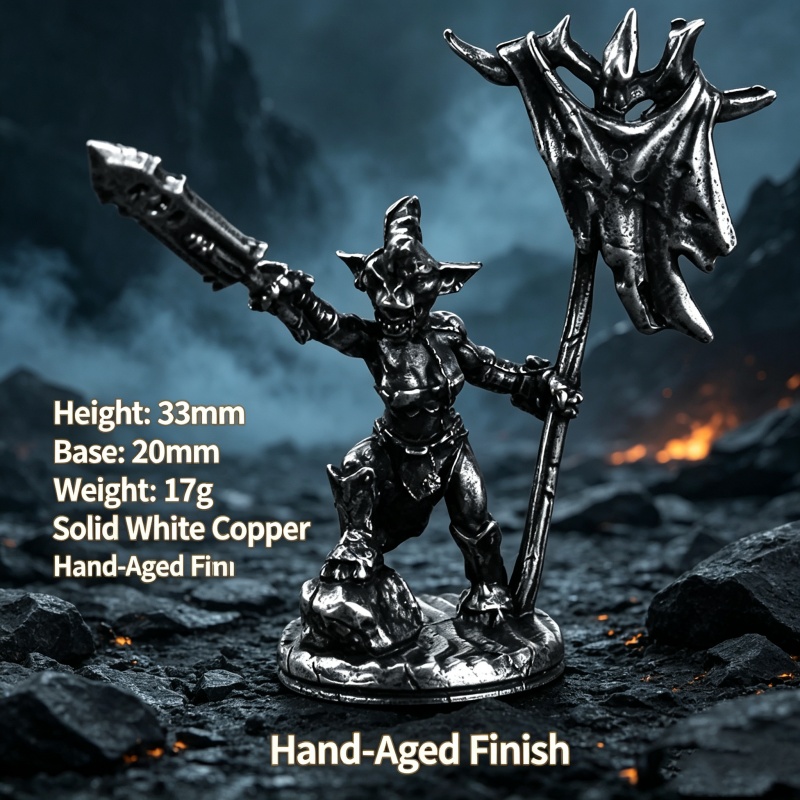 White Copper Goblin Warrior Mi - Vintage Collectible Board Games review and price