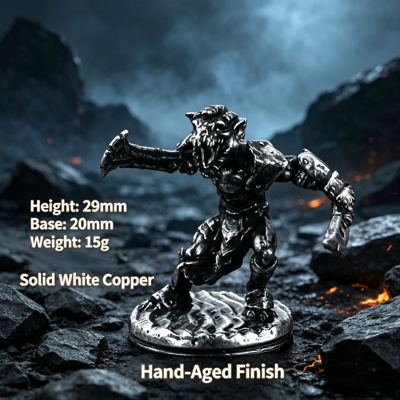White Copper Goblin Warrior Mi - Vintage Collectible Board Games review and price