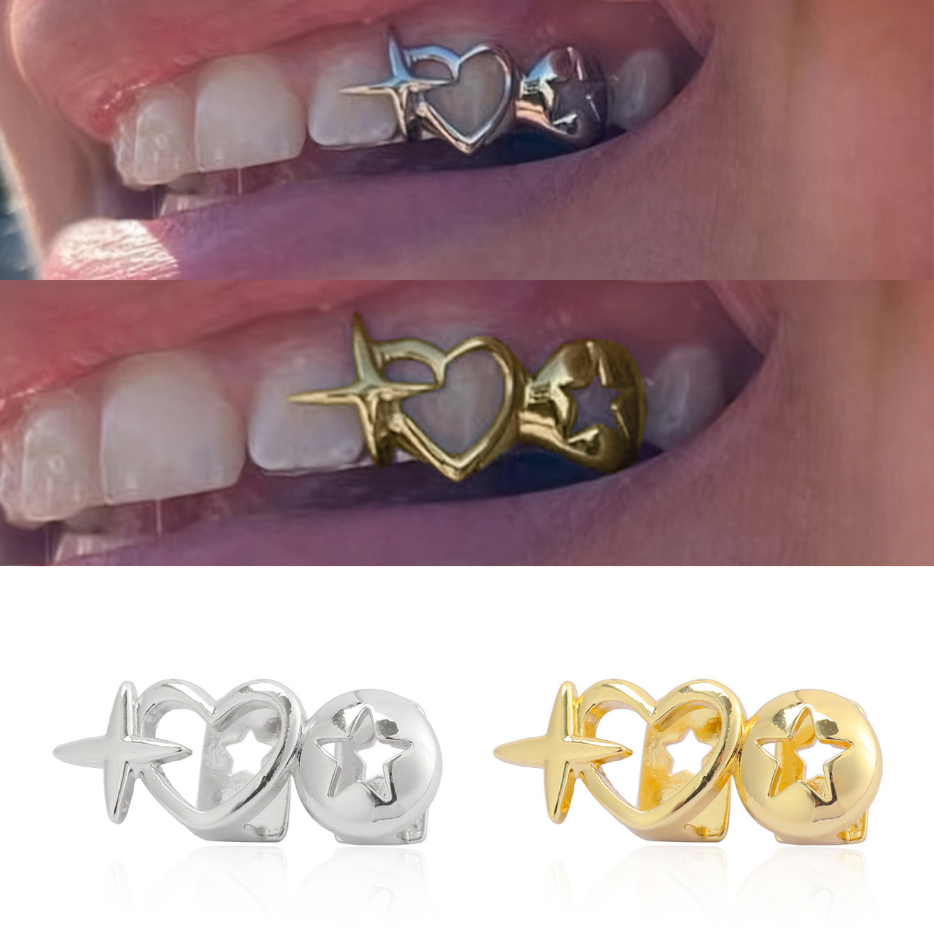 Punk Hip Hop Hollow Heart Teet - Vintage Jewelry Collection review and price